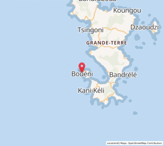 Carte : Bouéni, Mayotte