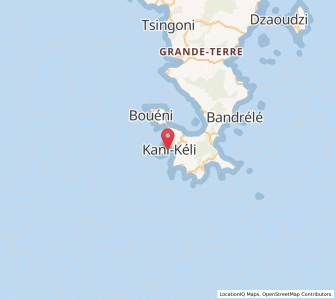 Carte : Kani-Kéli, Mayotte