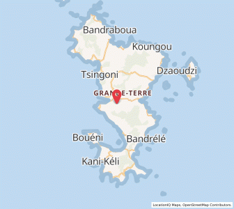 Carte : Ouangani, Mayotte